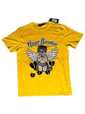 Focus NWT Heart Breaker Graphic Tee - Yellow